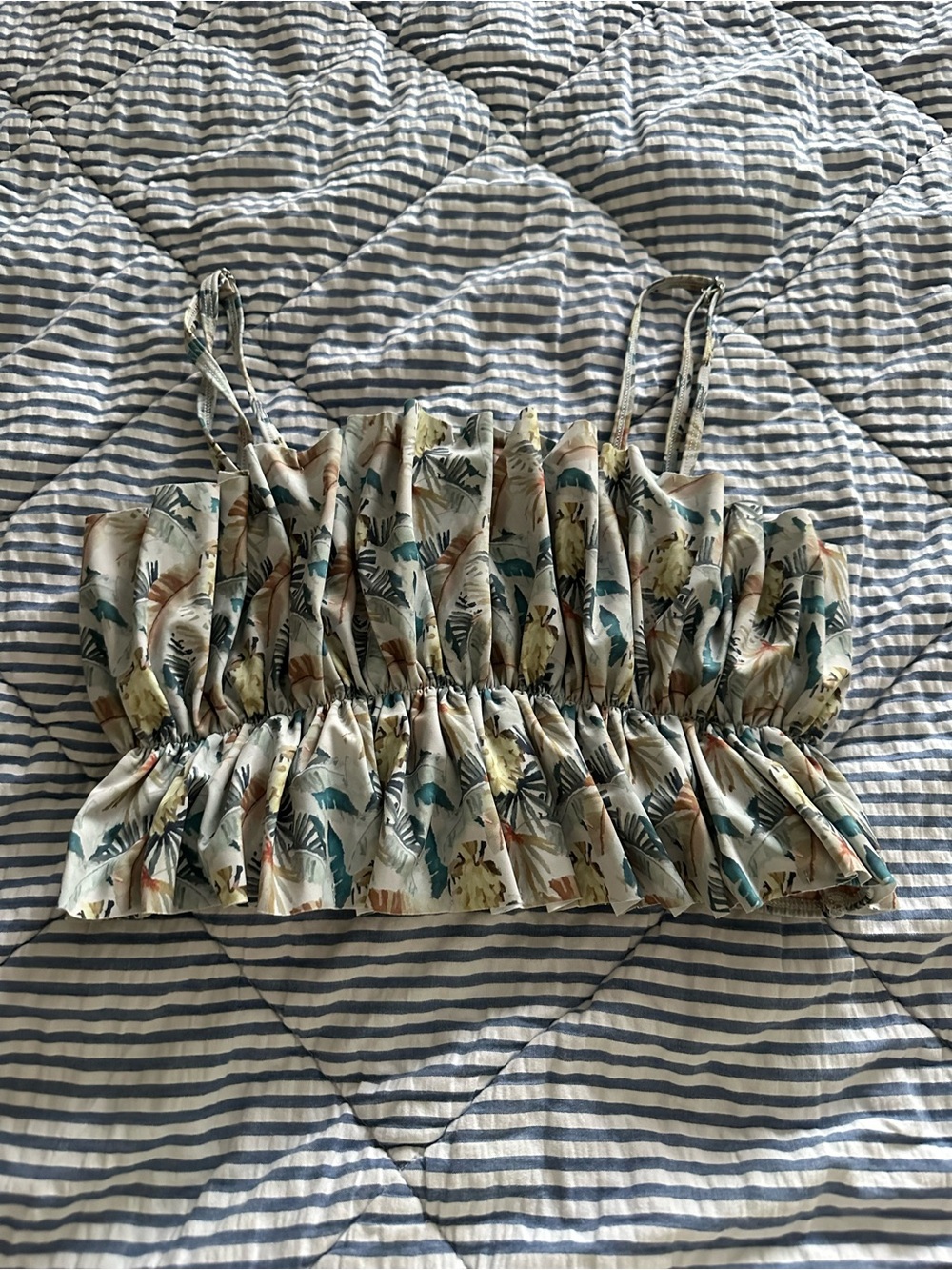 Kortni Jeane Medium Gone Bananas Oversized Ruffle Top